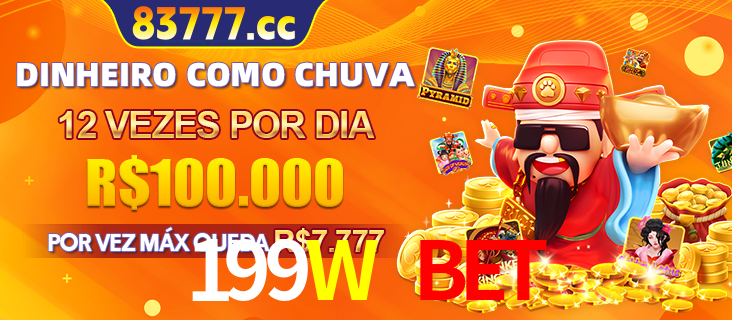 Banner do programa de recompensas Recomende para amigos do 199W BET, detalhando os bônus por convidar amigos, com prêmios que chegam a R$288.888.