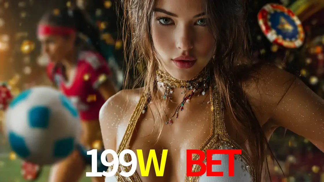 Mulher elegante representando a combinação de glamour e emoção das apostas esportivas, com uma jogadora de futebol ao fundo, destacando a ação no 199W BET.